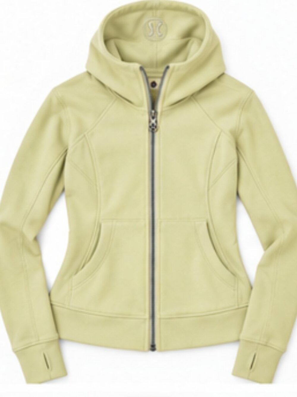 lululemon Scuba Hoodie Pale Celery Green Full Zip, Size XS/S